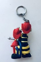 1998 Bullyland Bully Looney Tunes - Sylvester &amp; Tweety FireTeam Keychain Toy vtd - £14.48 GBP