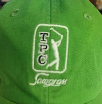 TPC SAWGRASS GOLF HAT Adjustble Hook And Loop Green The Players Golfing Cap - £10.27 GBP