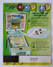 Criss Cross Pop Up Arcade FLYER Original 1964 NOS Chicago Coin Retro Game Art - £22.69 GBP