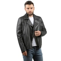Vinci The Fossett Black Leather Men Jacket image 11