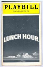 Playbill Lunch Hour 1980 Gilda Radner Sam Waterston David Rasche Mike Ni... - $17.80