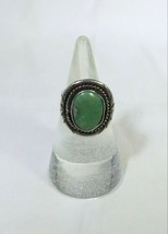 Native American Nevada Green Turquoise Sterling Silver 925 Ring Size 8.25 - $77.22