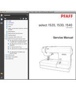 Pfaff Select 1520, 1530, 1540 SERVICE MANUAL &amp; PARTS CATALOG -2- MANUALS CD - £15.76 GBP