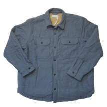 NWT Everlane The ReNew Fleece-Lined Heavyweight Overshirt in Blue Shacket XL - £60.12 GBP