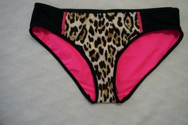 Juicy Couture Sport Wildcat Block Hipster Bikini Bottom Black Pink (S)-$67 - £16.72 GBP