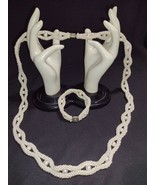 faux pearl necklace bracelet set - €25,77 EUR