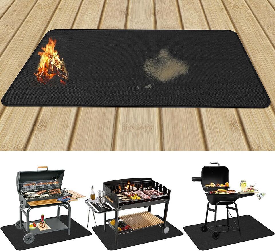 Primary image for Grill Mats for Outdoor Grill Deck Protector,60*40 Solid Durable Under Grill Mats