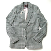NWT J.Crew Boyfriend Blazer in Black White Plaid Italian Wool Jacket 2 $248 - £117.33 GBP