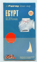 Fairey Liesure Map of Egypt Cairo The Giza Pyramids Alexandria Luxor Thebes - £9.37 GBP