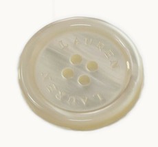 Ralph Lauren White semi-translucent plastic Replacement Main front butto... - $4.95