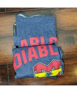Diablos School Tee Shirt Mens Size L Large Gray Heather Athletics Russell - $28.77