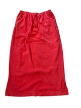 FRESH PRODUCE Womens Maxi Skirt Pink 100% Cotton Made in USA Elastic Wai... - $19.19