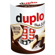 Ferrero DUPLO BLACK &amp; WHITE Chocolate wafer bars -10 bars -Limited- FREE... - $12.86