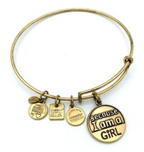 Alex And Ani Because I Am A Girl Expandable Charm Bracelet - £11.07 GBP