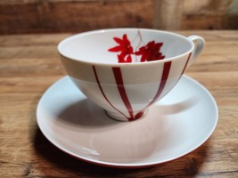Beautiful Mikasa Pure Red Replacement Cup &amp; Saucer Set - Excellent Condi... - £13.73 GBP