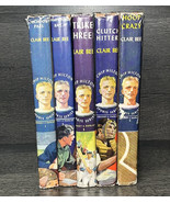 Chip Hilton Clair Bee Book Lot 1-5 Hoop Crazy Clutch Hitter Strike 3 Tou... - $98.99