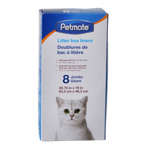 Petmate Jumbo Cat Litter Pan Liners - Easy Maintenance Solution for Jumbo Litter - £6.34 GBP