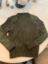 Vintage Army Mitts Nitts mens wool sweater olive green, size L - £47.42 GBP