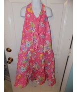 TALBOTS KIDS Coral Floral Tiered Halter Dress Size 20 Girl&#39;s EUC - €18,17 EUR
