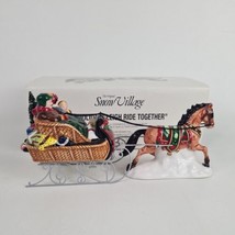Department 56 A Holiday Sleigh Ride Together 54921 Snow Village Collectible Rare - £22.90 GBP