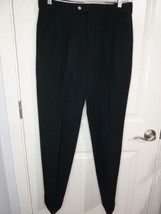 Bendetti Pants 100% Virgin Wool Black Mens 32 x 29 pleated &amp; Cuffed - $54,427.59 MXN