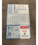 1964 GEICO Government Postal Employees Leave Card Mail Post Office Mt. R... - $190.36 MXN