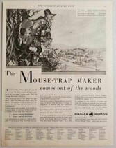 1930 Print Ad Niagara Hudson Power Company Radio Broadcast Mouse-Trap Ma... - £13.32 GBP