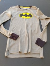 Batman DC Comics Thermal Shirt Adult Gray Dark Knight Gotham - $18.99