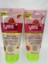 (2) Yes To Watermelon Light Hydration Super Fresh Jelly Mask 3 Ounce - £8.92 GBP