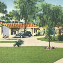 Lake Wales Florida Vintage Postcard Tourist Village WW2 Stamp 1941 Miami... - $10.00