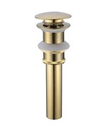 TRUSTMI BRASS POP UP BATHROOM SINK DRAIN STOPPER - NO OVERFLOW ‎11-223BG-NO - $25.95 CAD