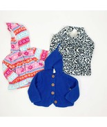 Lot Of 3 Baby Girl 9 and 12 Month Jackets Sweaters Hooded Winter Spring ... - $8.86