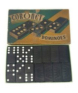 The Embossing Co Coronet Dominoes Vtg Set Double Six Set Dominoes - $12.60