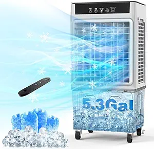 2200Cfm Portable Air Conditioners W/Remote, 3-In-1 Evaporative Swamp Air Cooler  - £335.05 GBP