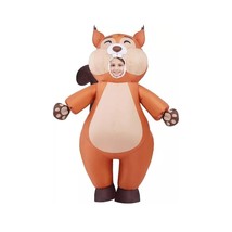 Puff Me Up Halloween Inflatable Squirrel Costume Kids Brown Party Animal... - £28.84 GBP