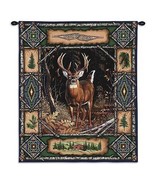 26x34 DEER Buck Lodge Wildlife Nature Decor Tapestry Wall Hanging - £64.21 GBP