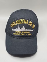 USS ARIZONA BB 39 - Pearl Harbor - Hawaii-Dec 7 1941 Hat-Adjustable-BLK - $14.06