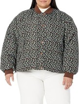Amazon Essentials Women&#39;s Relaxed-Fit Padded Cropped Bomber Jacket - Siz... - $16.12