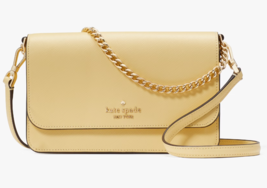 Kate Spade Madison Flap Crossbody Bag Yellow Leather Chain Butter KC586 NWT $299 - £69.81 GBP