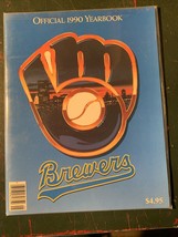 1990 Milwaukee Brewers Official Baseball Team Yearbook Robin Yount Molitor exmt - £9.42 GBP