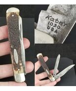 vintage pocket knife KABAR 1030 ka-bar trapper USA - $44.99