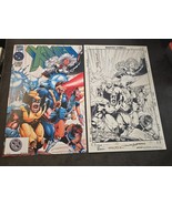 Lot of 2 X-Men #50 1996 11x17 Prints Color &amp; B&amp;W Sketch Signed by Steve ... - $1,852.35 MXN