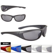Mens Sport Plastic Fashion Style 9064 UV400 Sunglasses with Smoke Lens - £6.38 GBP