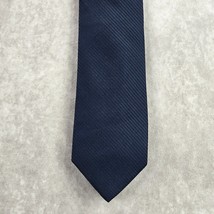 Club Room Navy Dark Blue Stripe Repp Geometric Executive Silk Neck Tie M... - $25.00