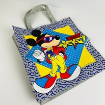 Disney Hey Mickey Grey Purple Tote Shopping Book Bag Handled Carryall Sh... - £14.97 GBP