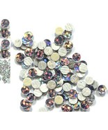 HOLOGRAM SPANGLES Hot Fix  SILVER  Iron on  3mm   2 gross 288 Pieces - $5.79