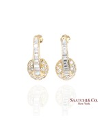 14k (585) Yellow Gold Natural Diamond Earrings - $2,633.40