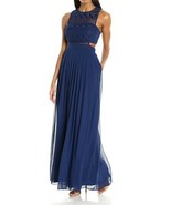 Aidan by Aidan Mattox Bandeau Lace Chiffon Gown Sz 2 Royal Blue - €114,24 EUR Aidan by Aidan Mattox Bandeau Lace Chiffon Gown Sz 2 Royal Blue - €114,24 EUR
