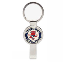 Red Hat Oil Gasoline Pendant or Keychain silver tone secret bottle opener - £9.37 GBP