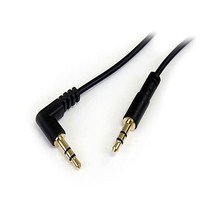 StarTech.com 6 feet Slim 3.5mm to Right Angle Stereo Audio Cable - M/M  - $230.88 MXN